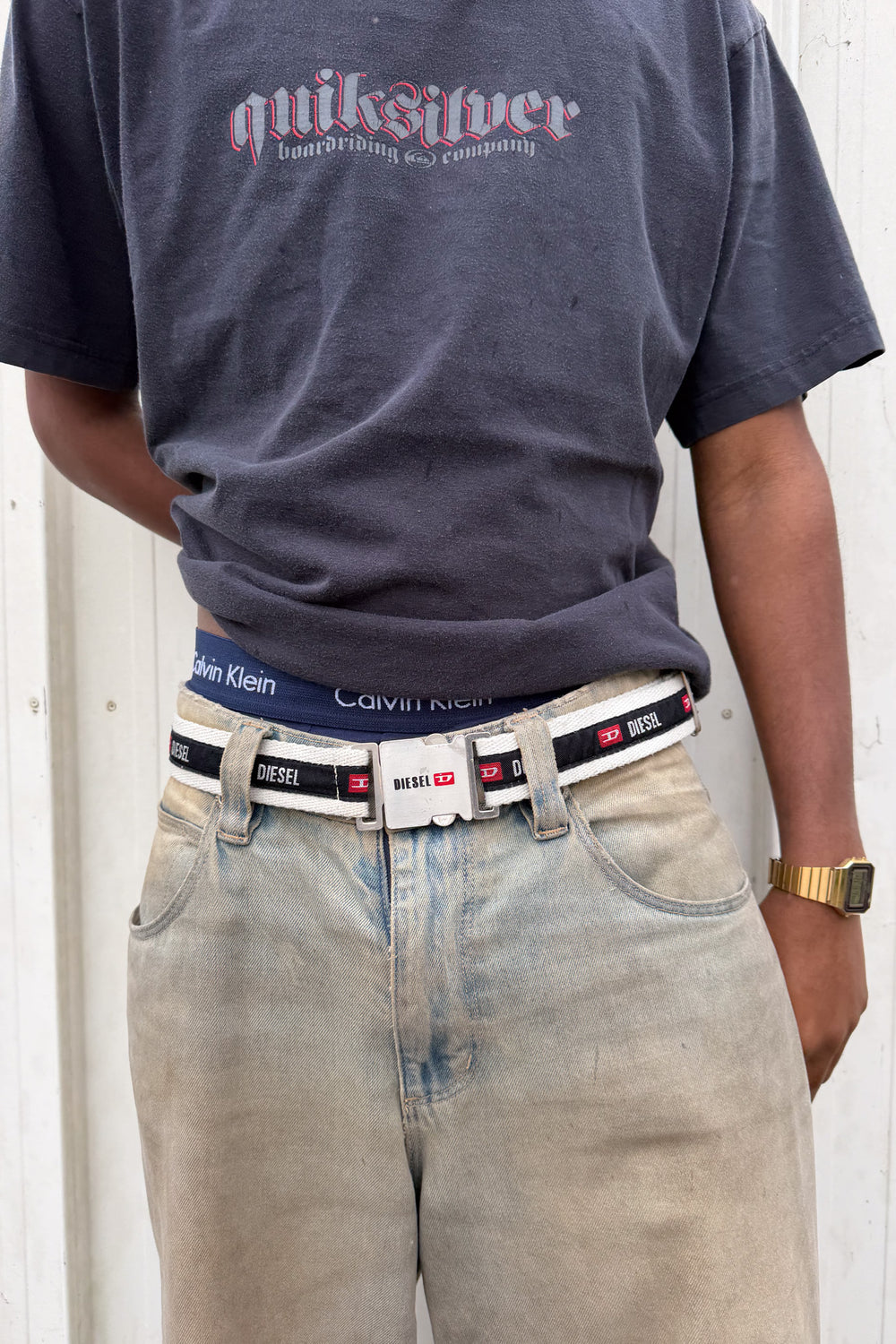 DIESEL vintage click belt ★ ONE SIZE