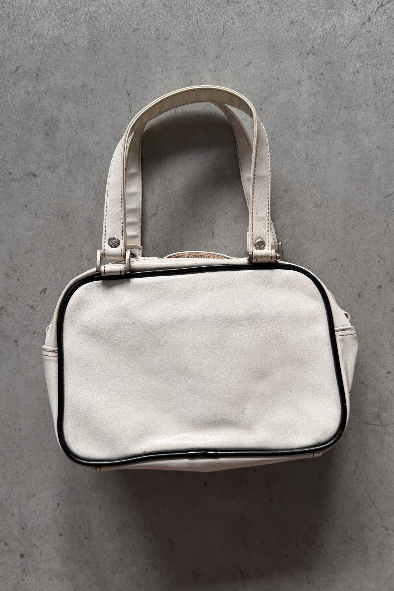 VON DUTCH black and white bowling bag★