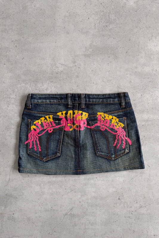 MISS SIXTY denim micro skirt ★ Size estimated small