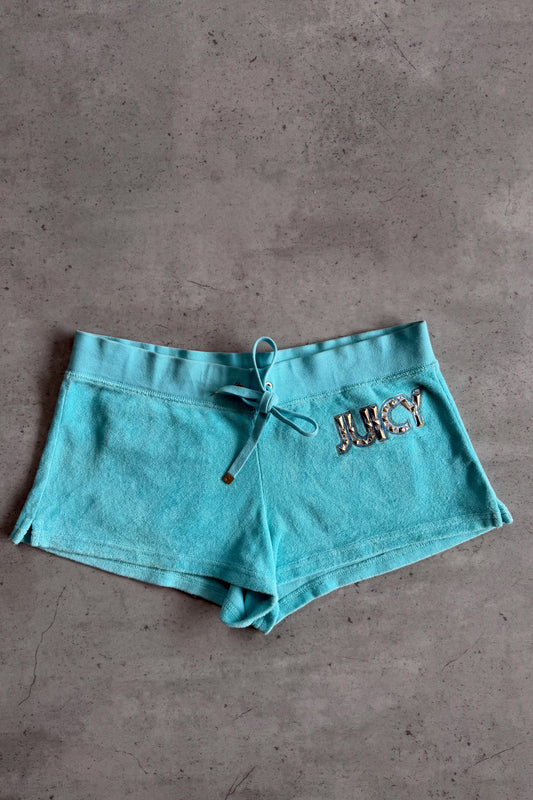 JUICY blue towell booty shorts ★ Size medium