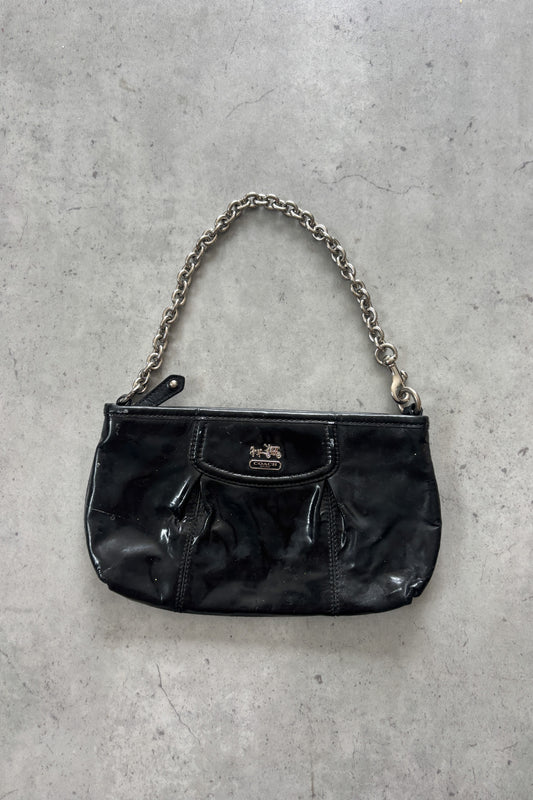 COACH black leather purse ★
