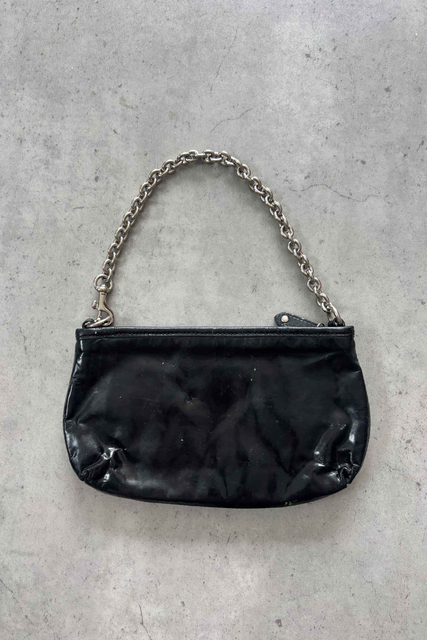 COACH black leather purse ★