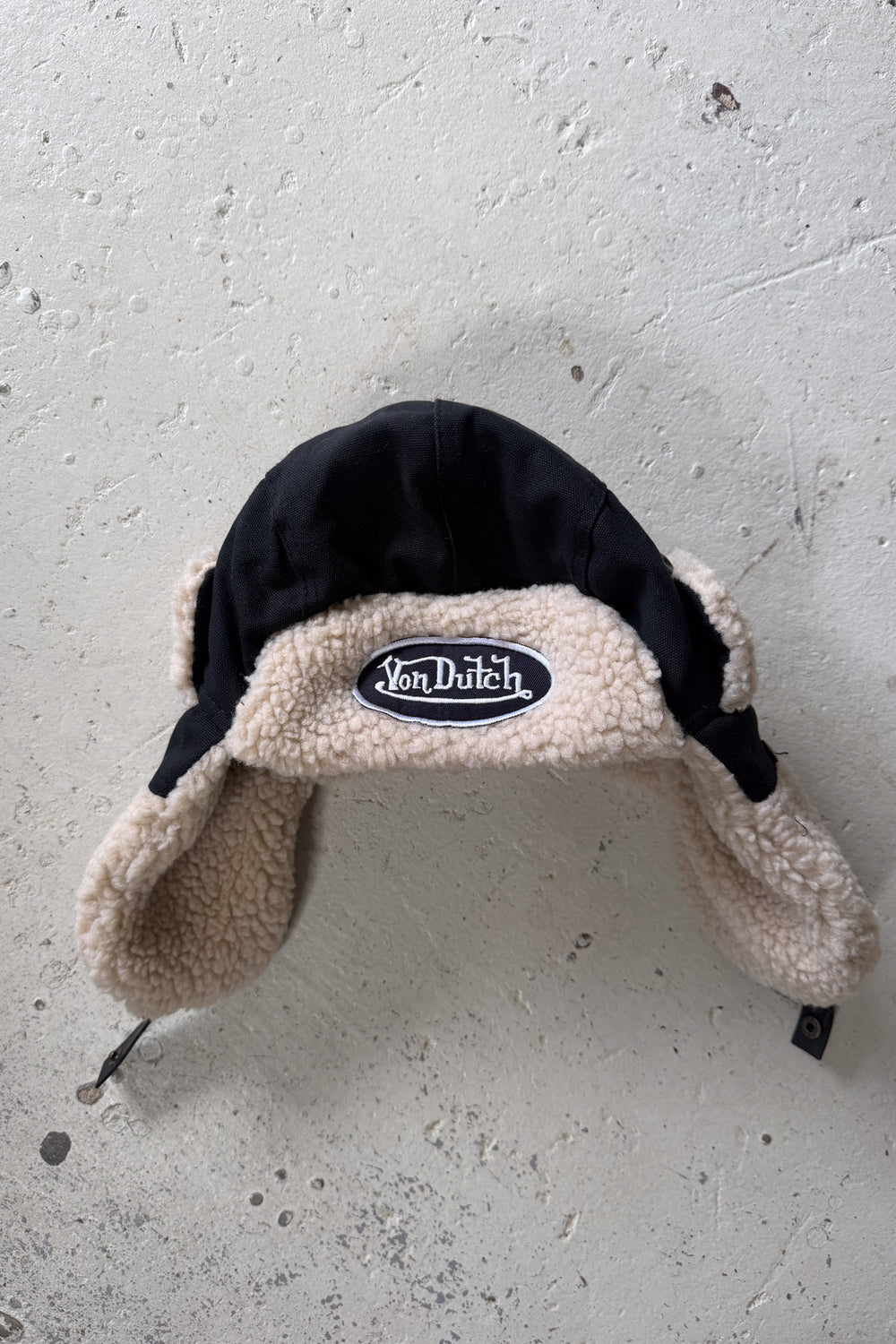 VON DUTCH BL black fluffy festival hat ★