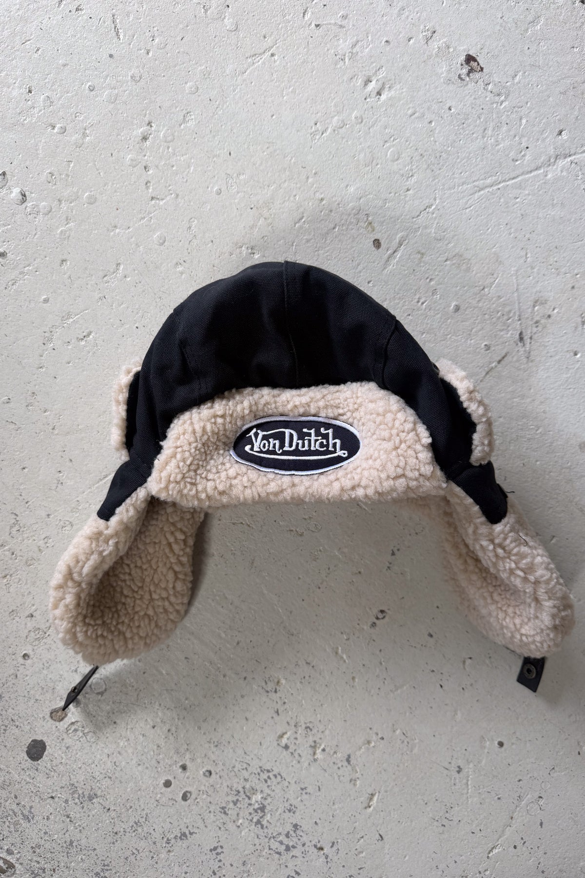 VON DUTCH BL black fluffy festival hat ★
