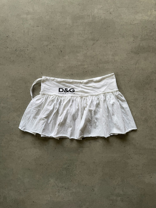 DOLCE & GABANNA white micro skirt ★ Size Est small