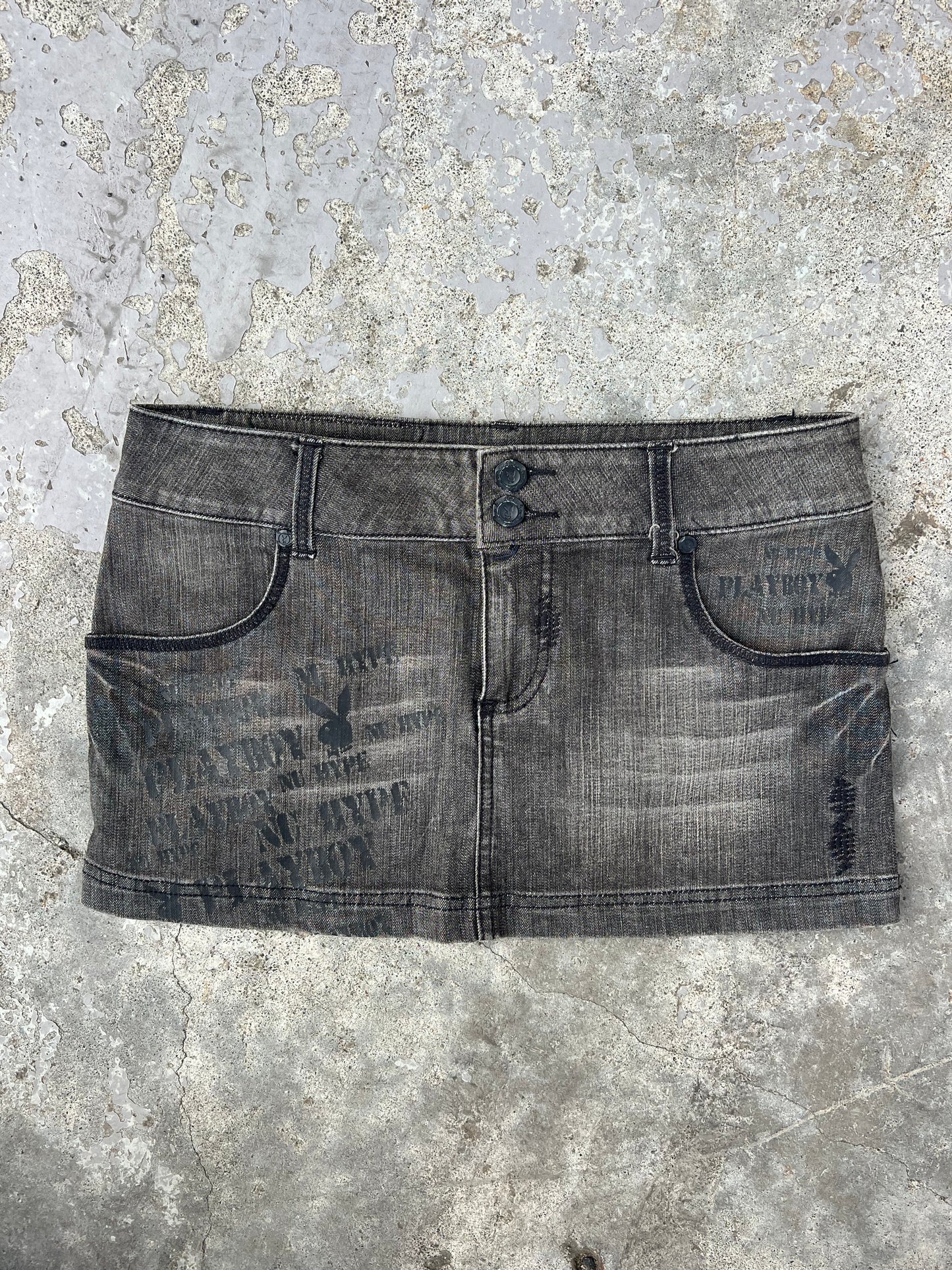 PLAYBOY black micro skirt
