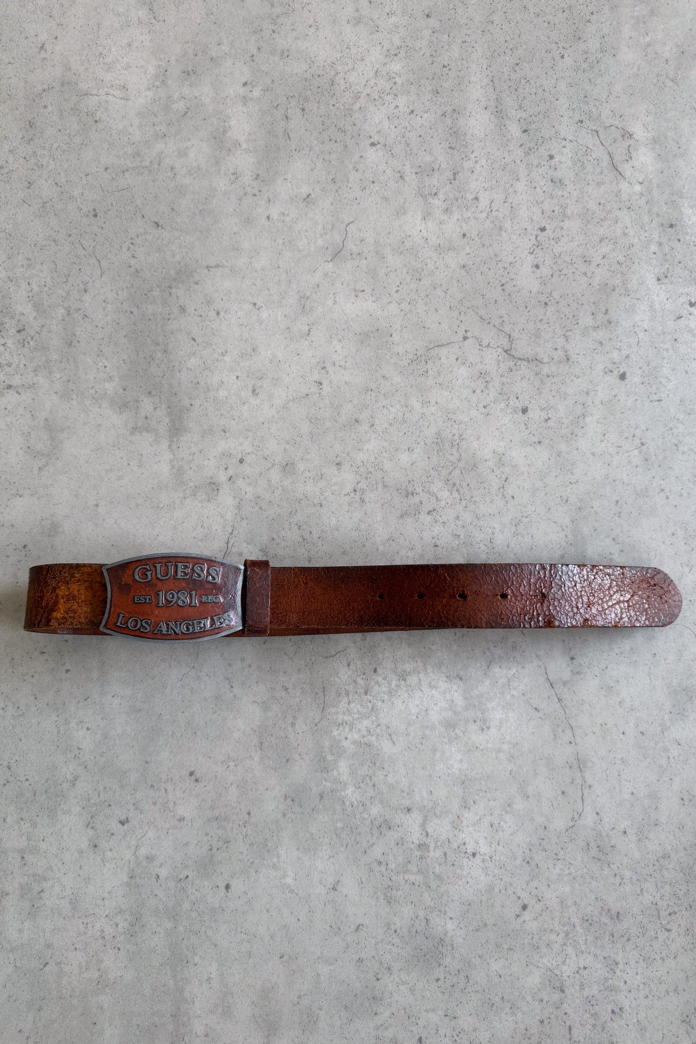 GUESS "LA" brown belt ★ size 90cm
