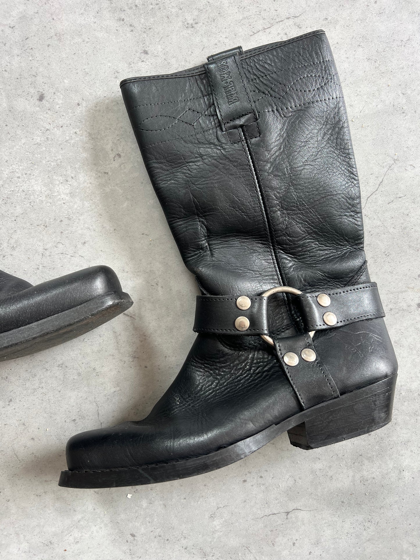 Black buckle cowboy boots ★ Size euro 39