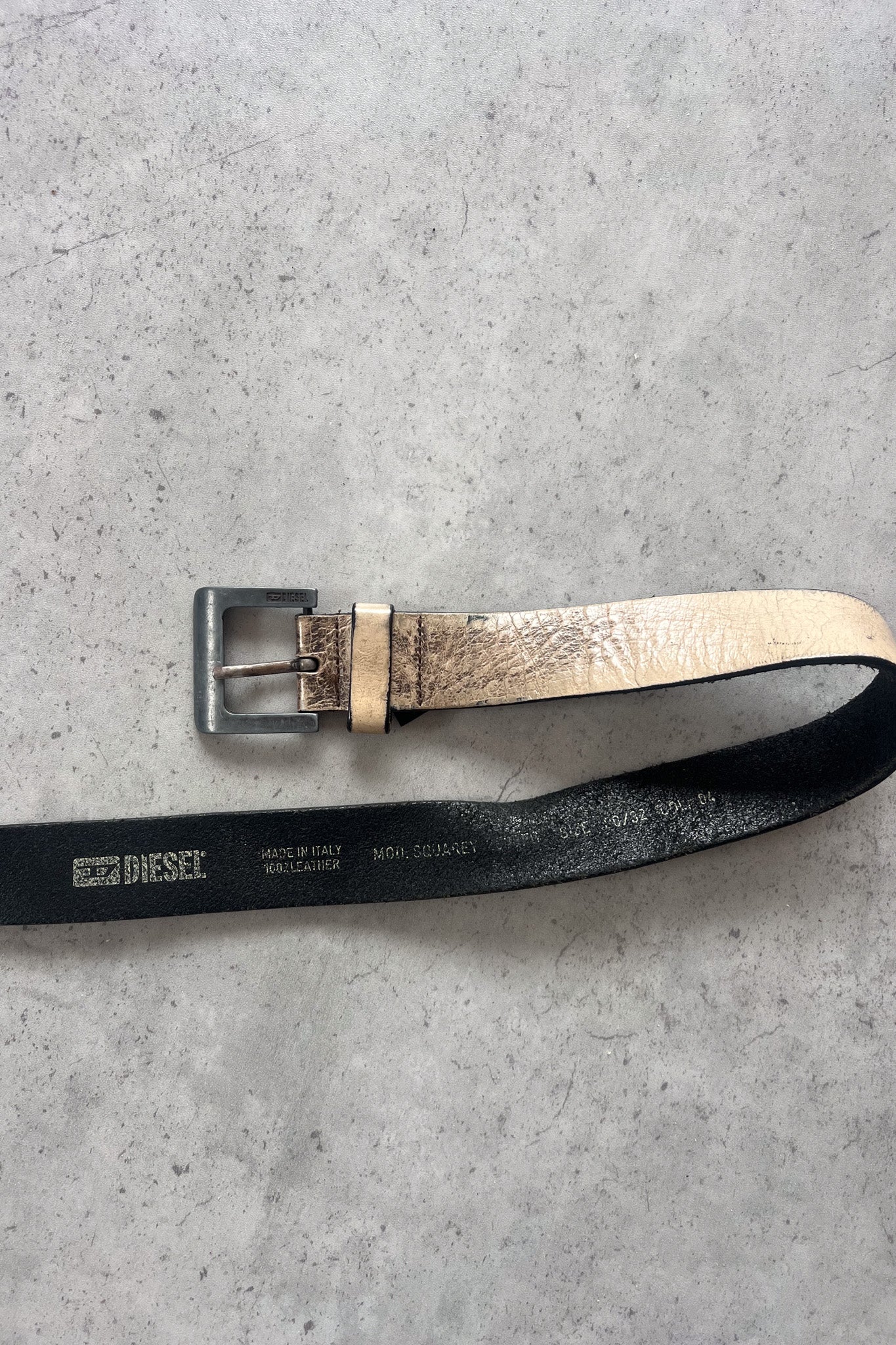 DIESEL leather belt - light brown ★ Size 30/32