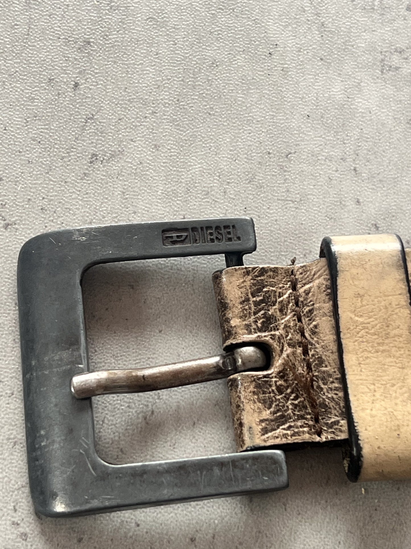 DIESEL leather belt - light brown ★ Size 30/32