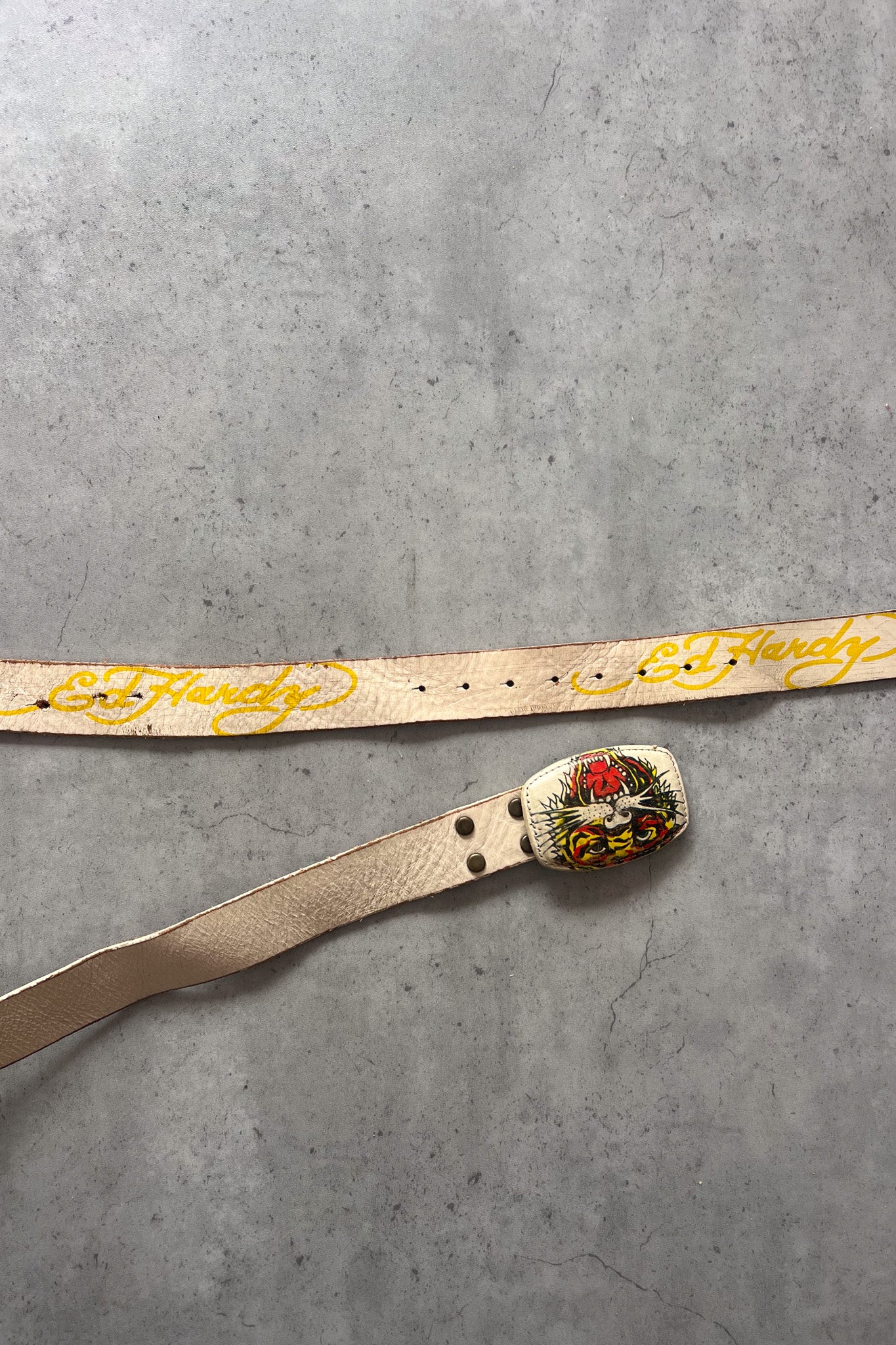 ★★★ ED HARDY graphic belt ★ 122cm