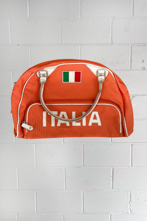 ITALIA orange vintage handbag ★