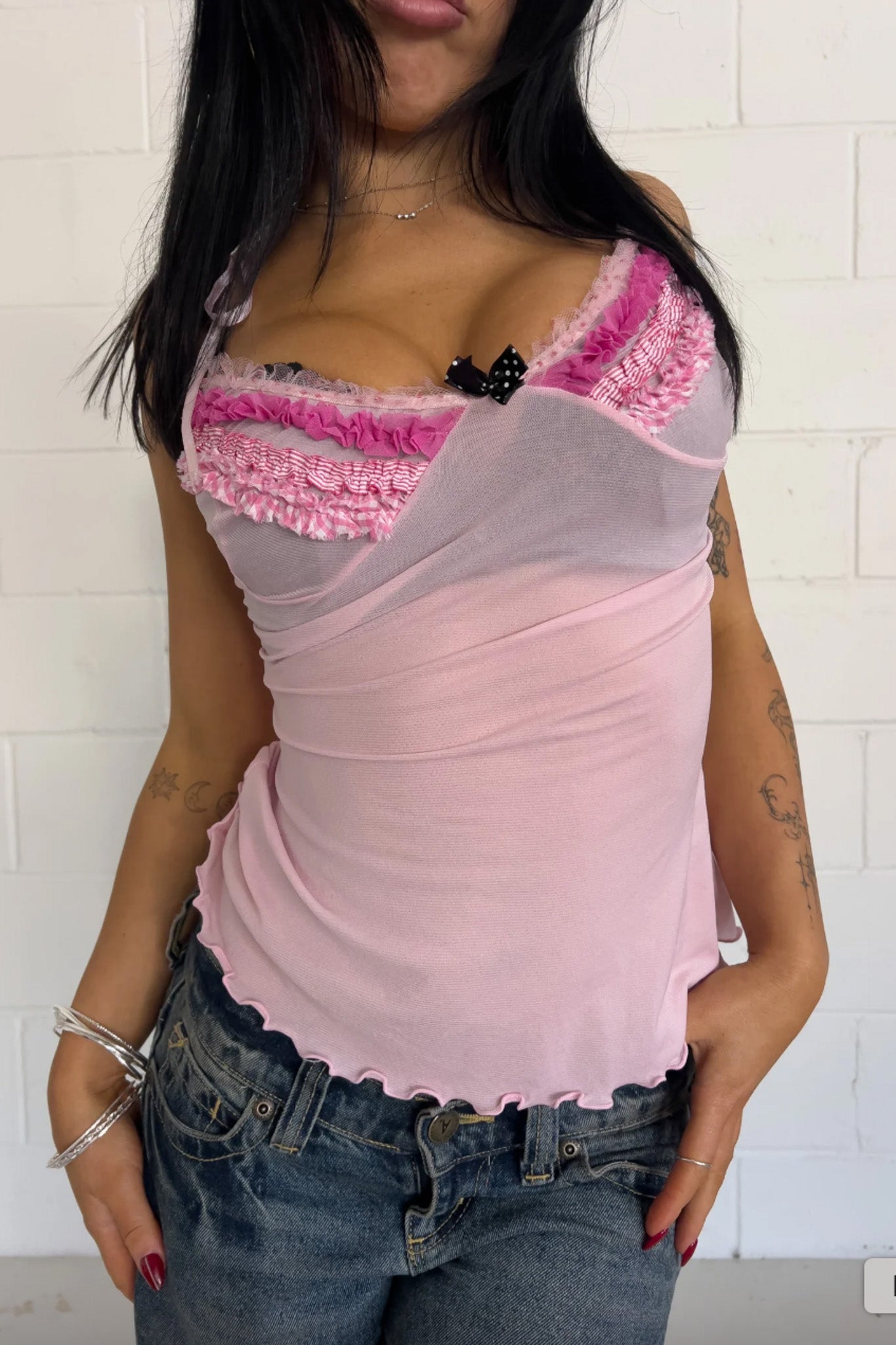 Pink vintage cami ★ Size est small
