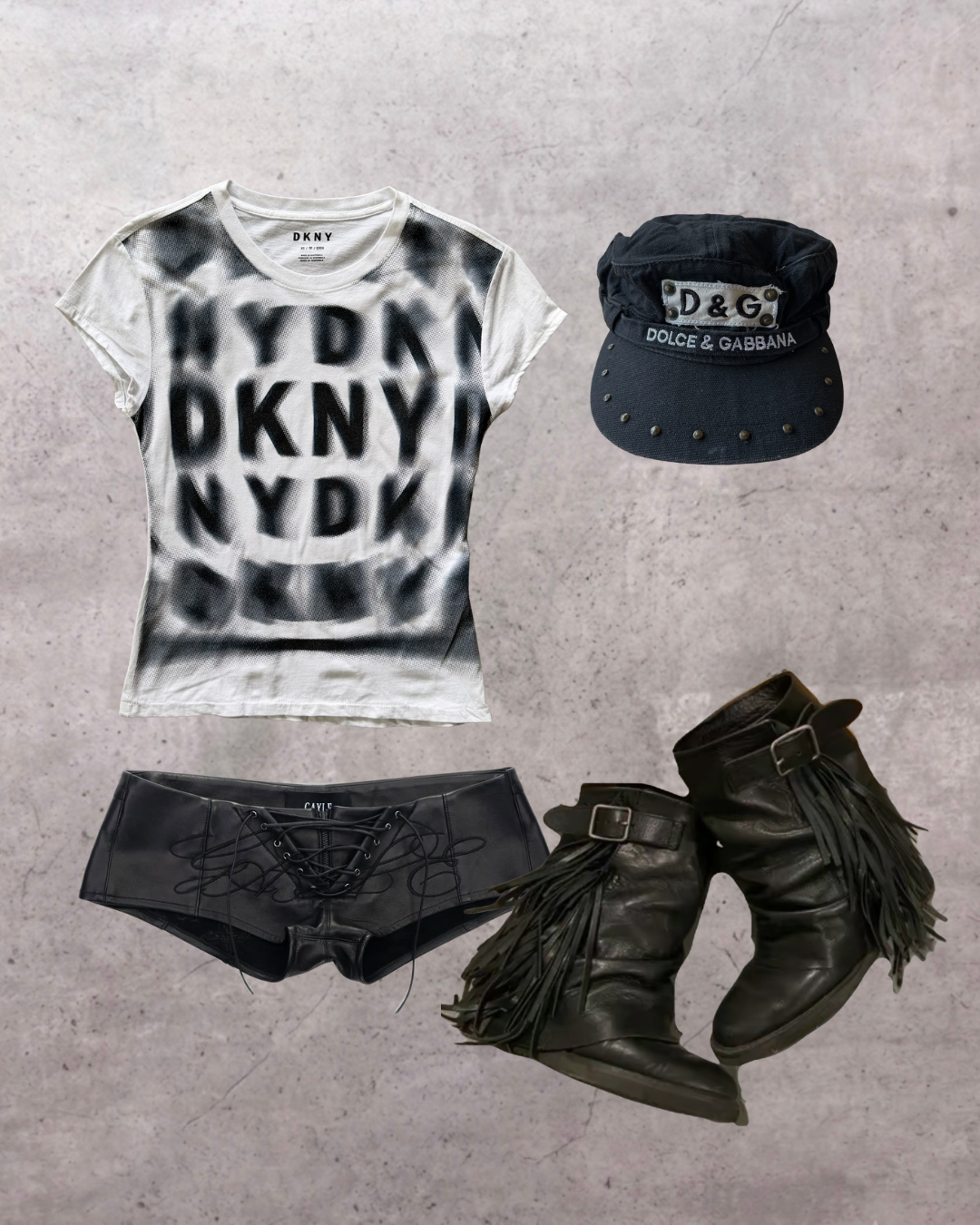 DKNY graphic white tee ★ Size labelled Xsmall