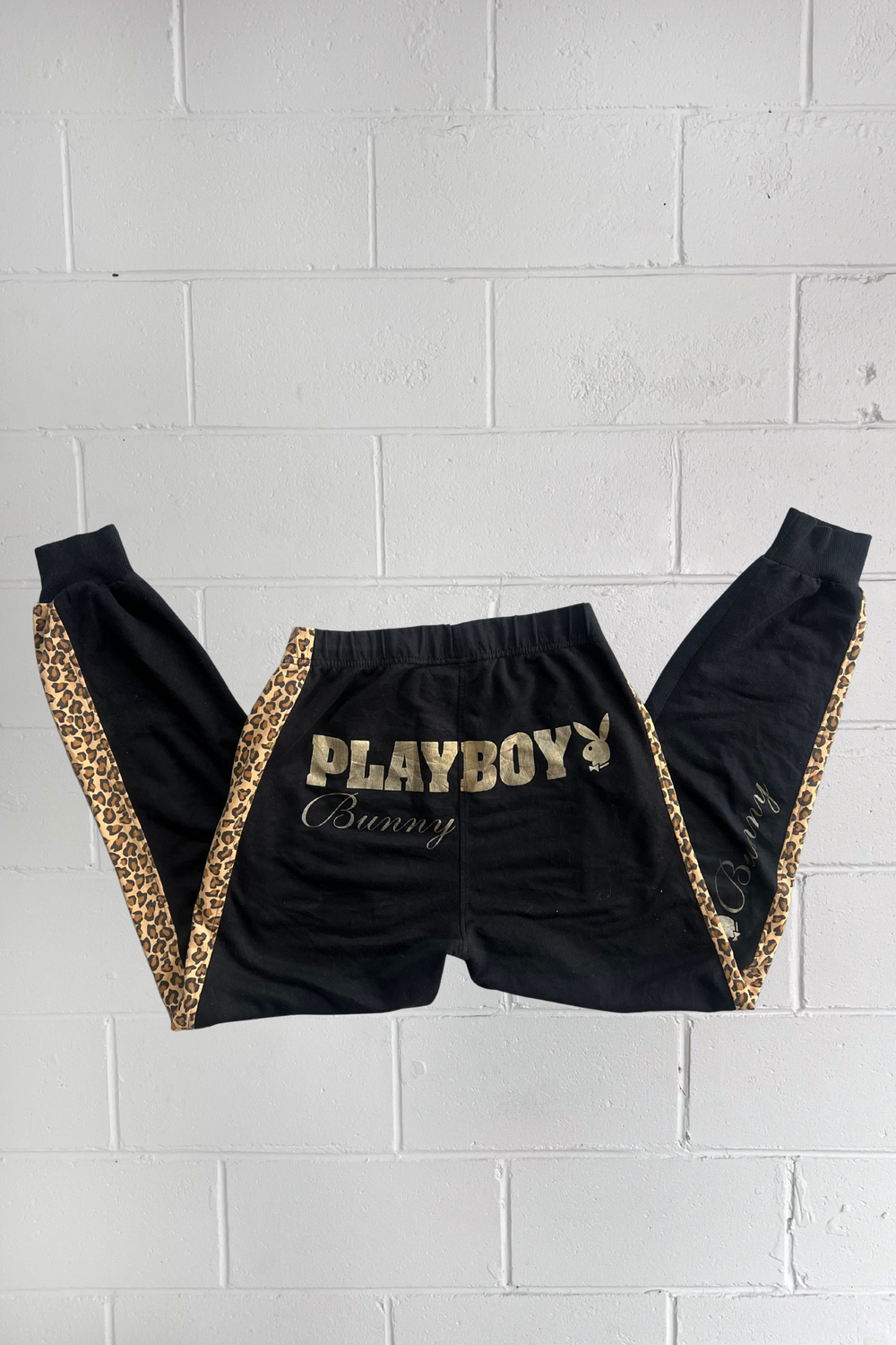 PLAYBOY leopard print trackpants ★ Size medium