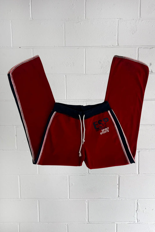 FREE STYLE sport red + navy trackpants ★ Size estimated medium (adjustable)