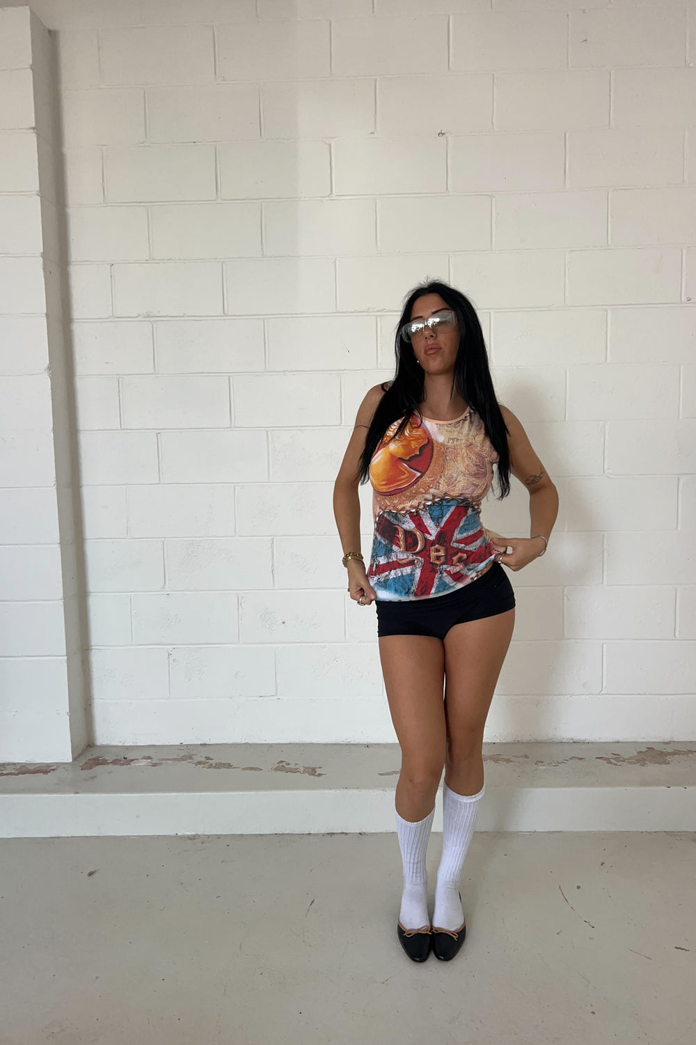 Union jack graphic tank