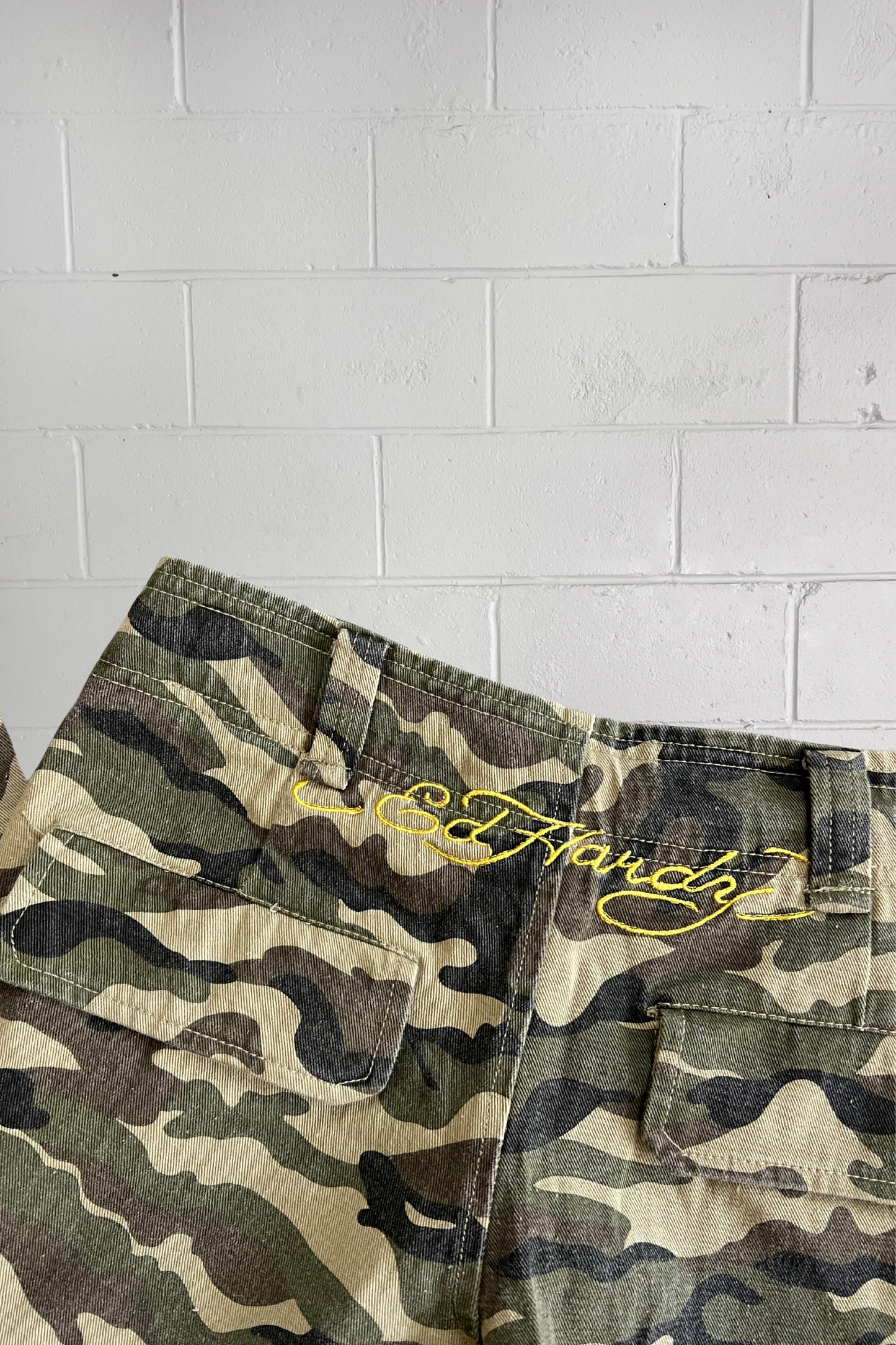 ED HARDY patched camo pants ★ Size small