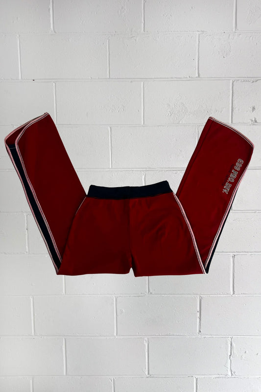 FREE STYLE sport red + navy trackpants ★ Size estimated medium (adjustable)