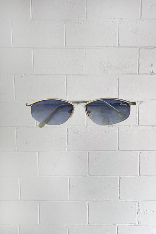 VINTAGE blue & silver Y2K sunglasses ★