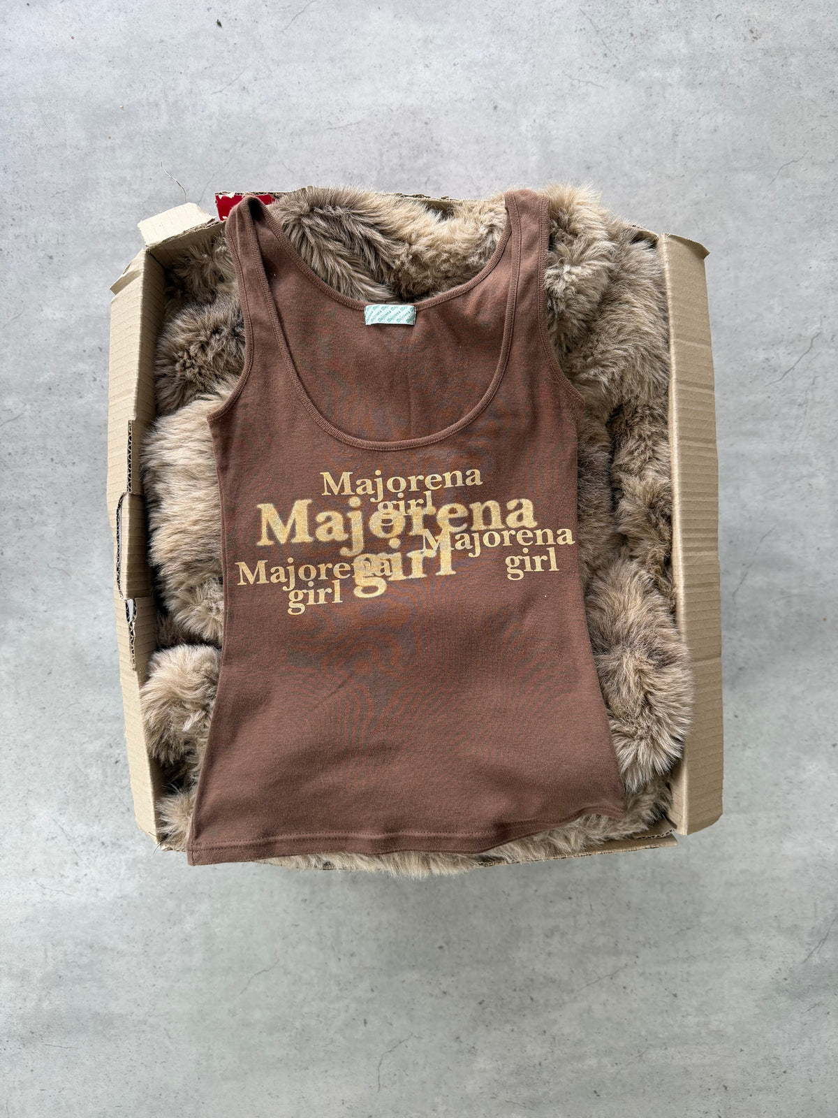 Brown graphic tank ★ Size est small