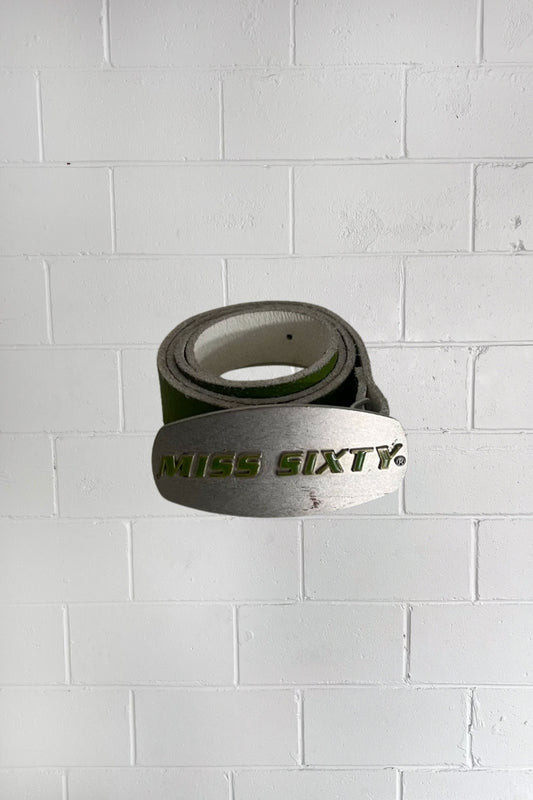 MISS SIXTY lime green belt