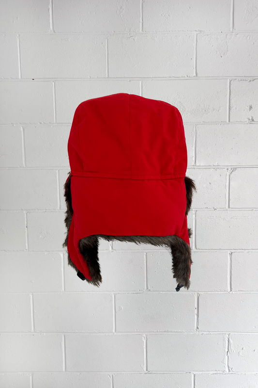 VON DUTCH festival fluffy hat red + pink ★