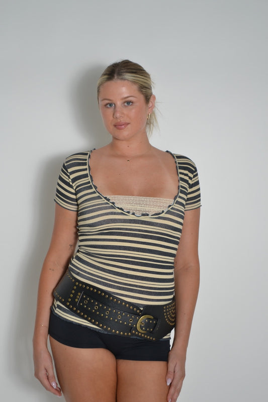 DIESEL 'Nicky' stripe tank BNWT