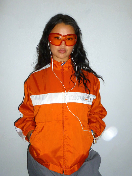 NIKE orange spray jacket