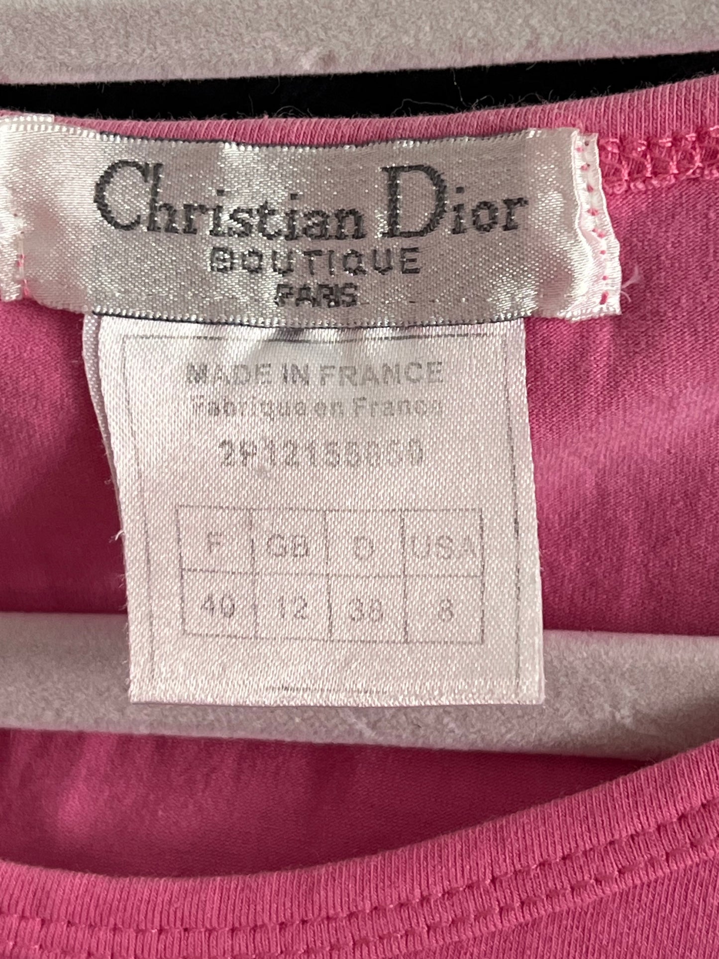 CHRISTIAN DIOR 2000's authentic embroided graphic tank