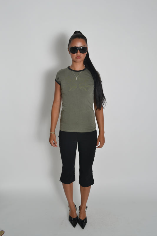 DIESEL 'Donna khaki' T-shirt BNWT