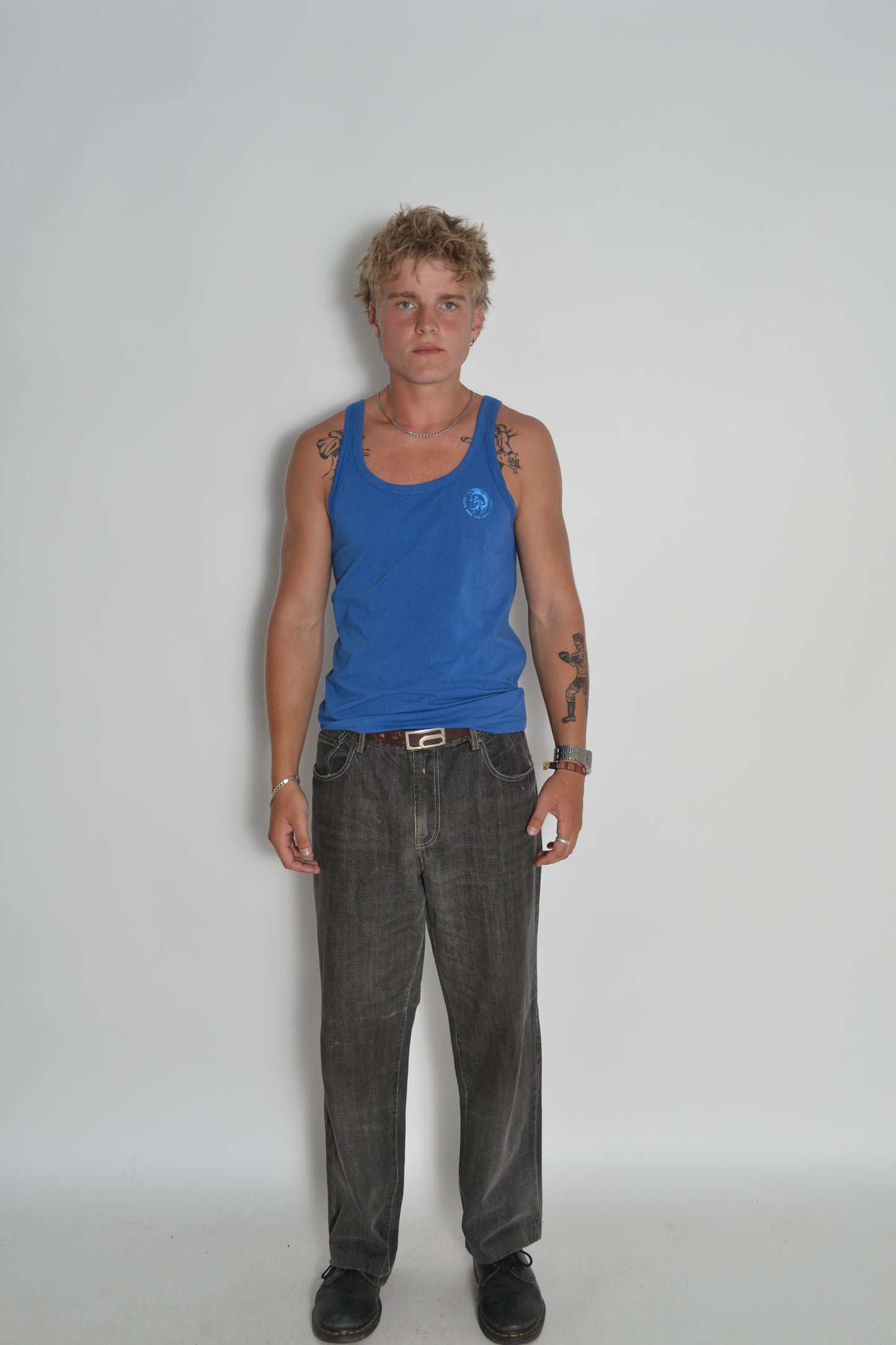 DIESEL royal blue tank BNTW