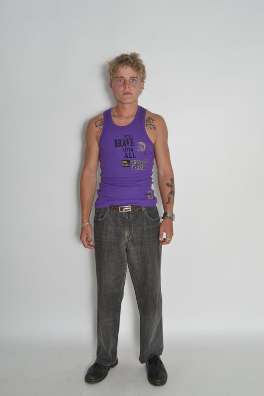 DIESEL dark purple tank BNTW