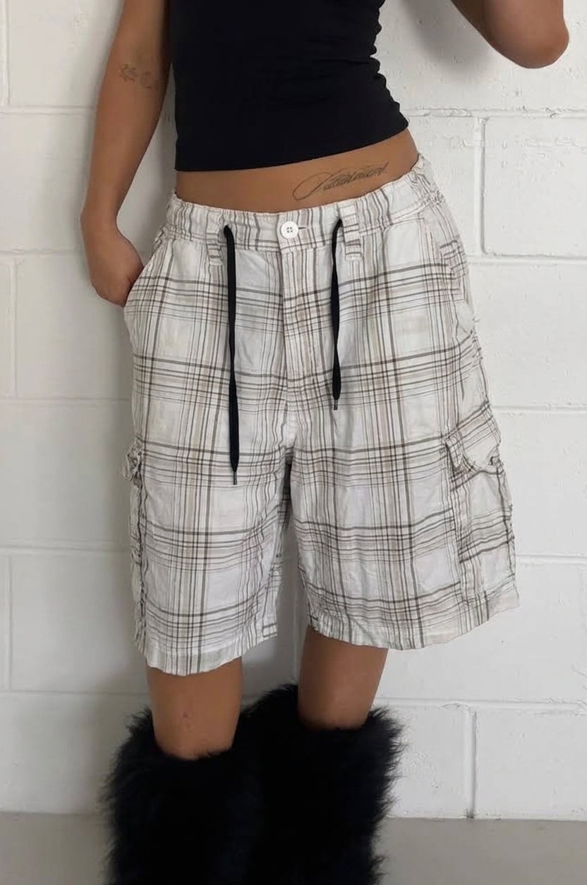 GEORGE plaid short ★ One size adjustable waist