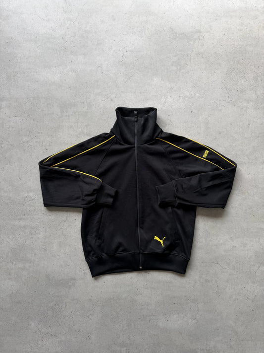 PUMA black + yellow track jacket ★ Size est small