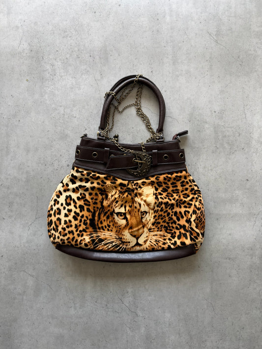 Leopard brown detailed bag ★