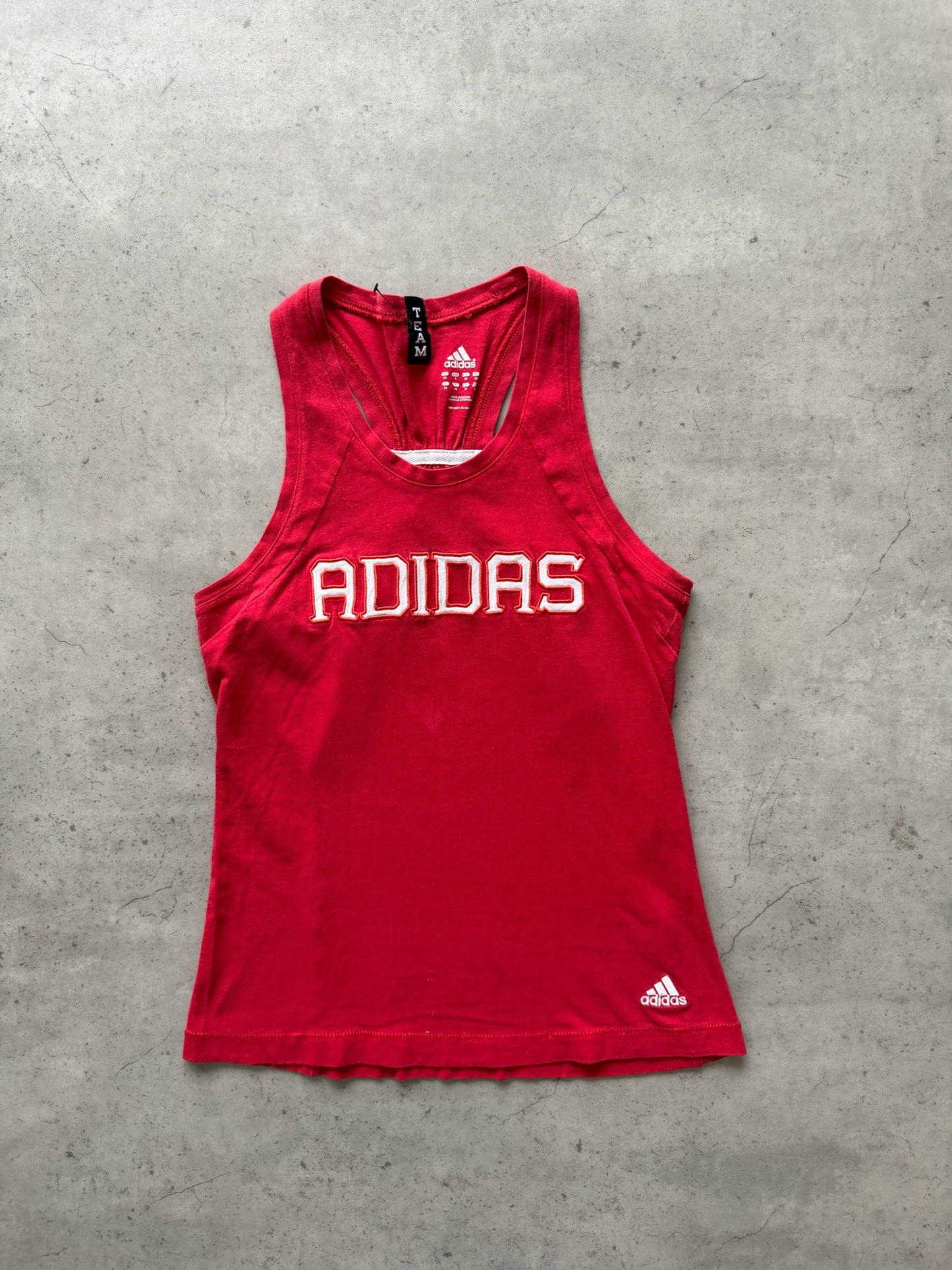 ADIDAS red tank ★ Size labelled small