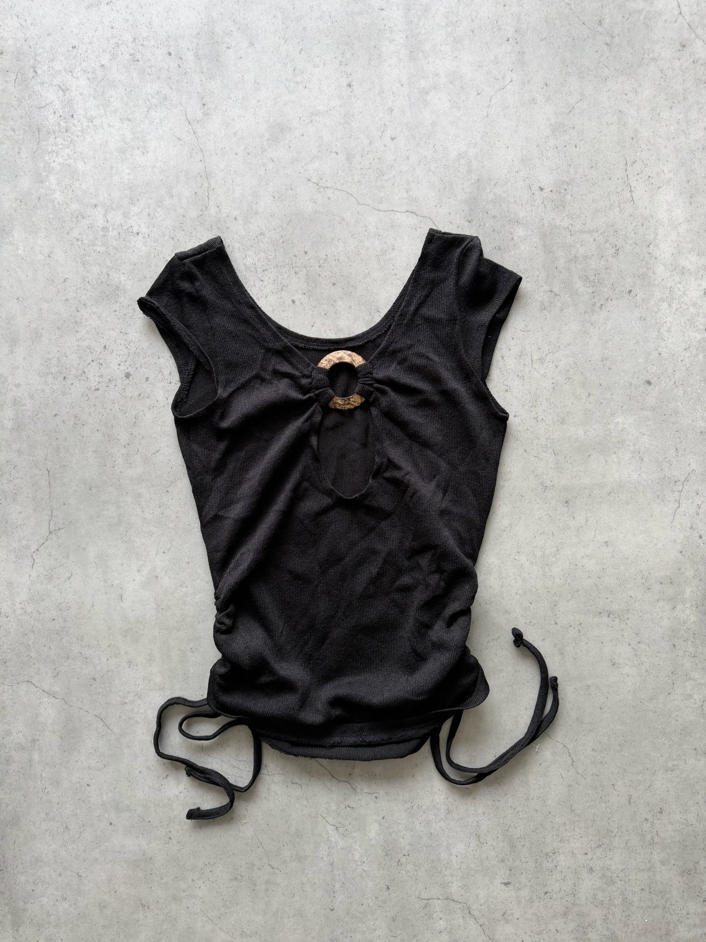 Black crochet top  ★ Size labelled small/medium