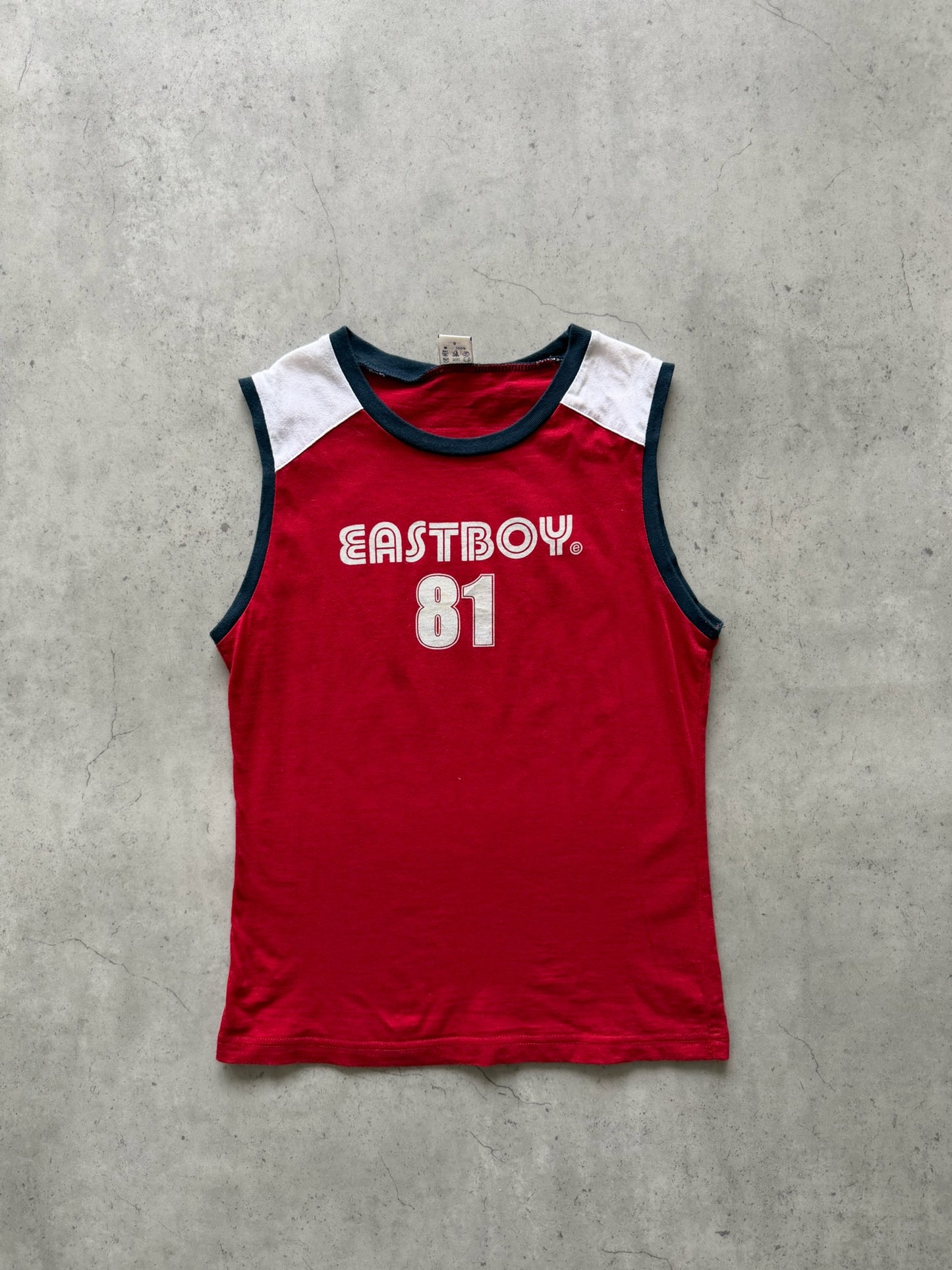 EASTBOY red "81" tank  ★ Size labelled small/medium