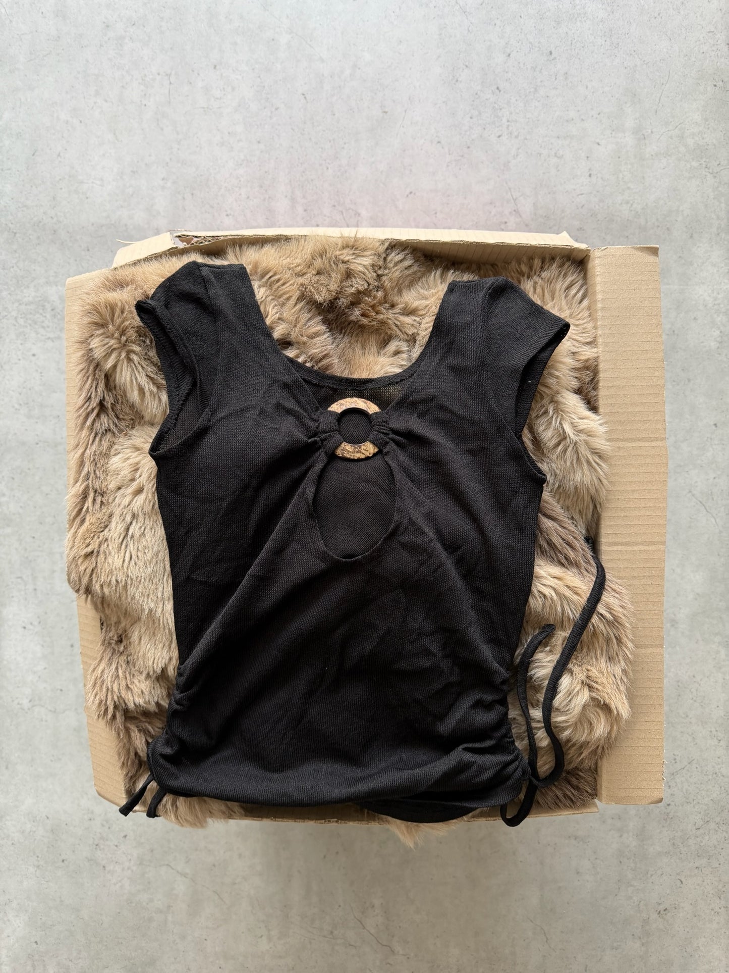 Black crochet top  ★ Size labelled small/medium