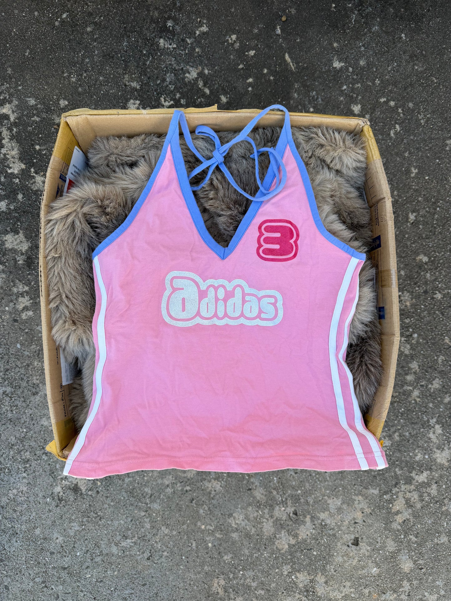 ADIDAS pink halter ★ Size labelled small