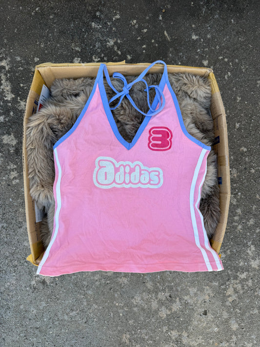 ADIDAS pink halter ★ Size labelled small