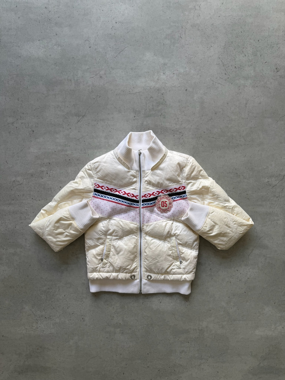 FUBU cream jacket ★ Size est small