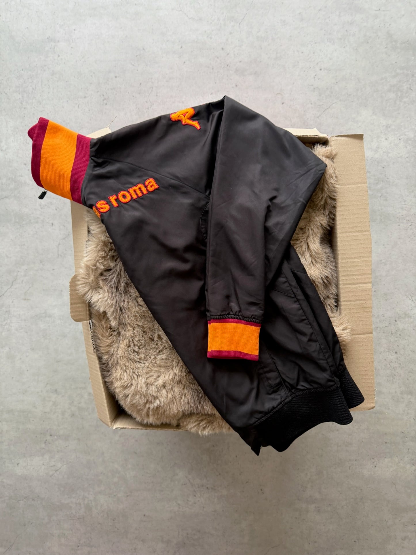 KAPPA black + orange "arsoma"jacket ★ Size labelled small