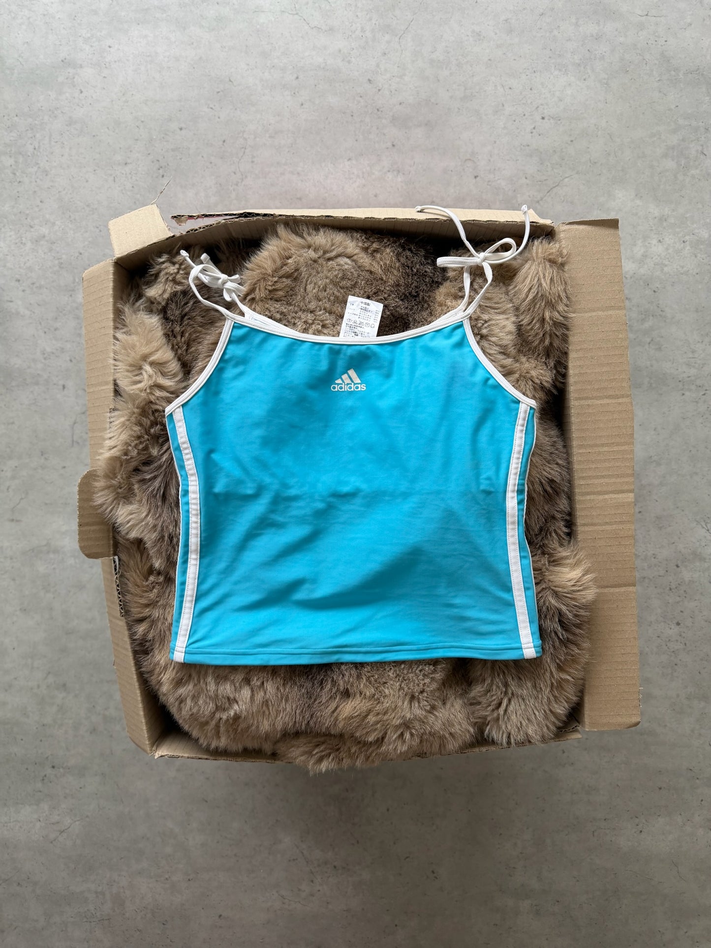 ADIDAS blue tank ★ Size est small