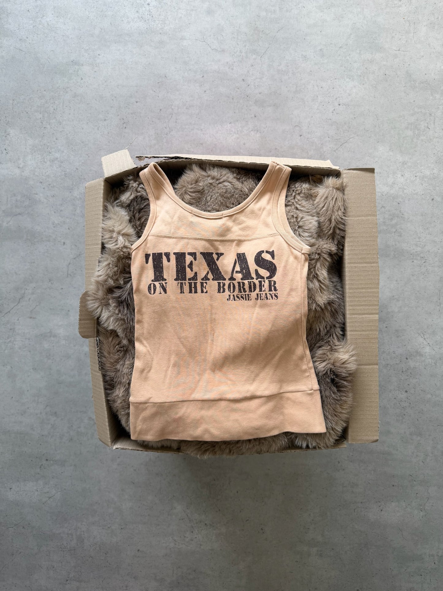 JASSIE beige tank top ★ Size est small/medium