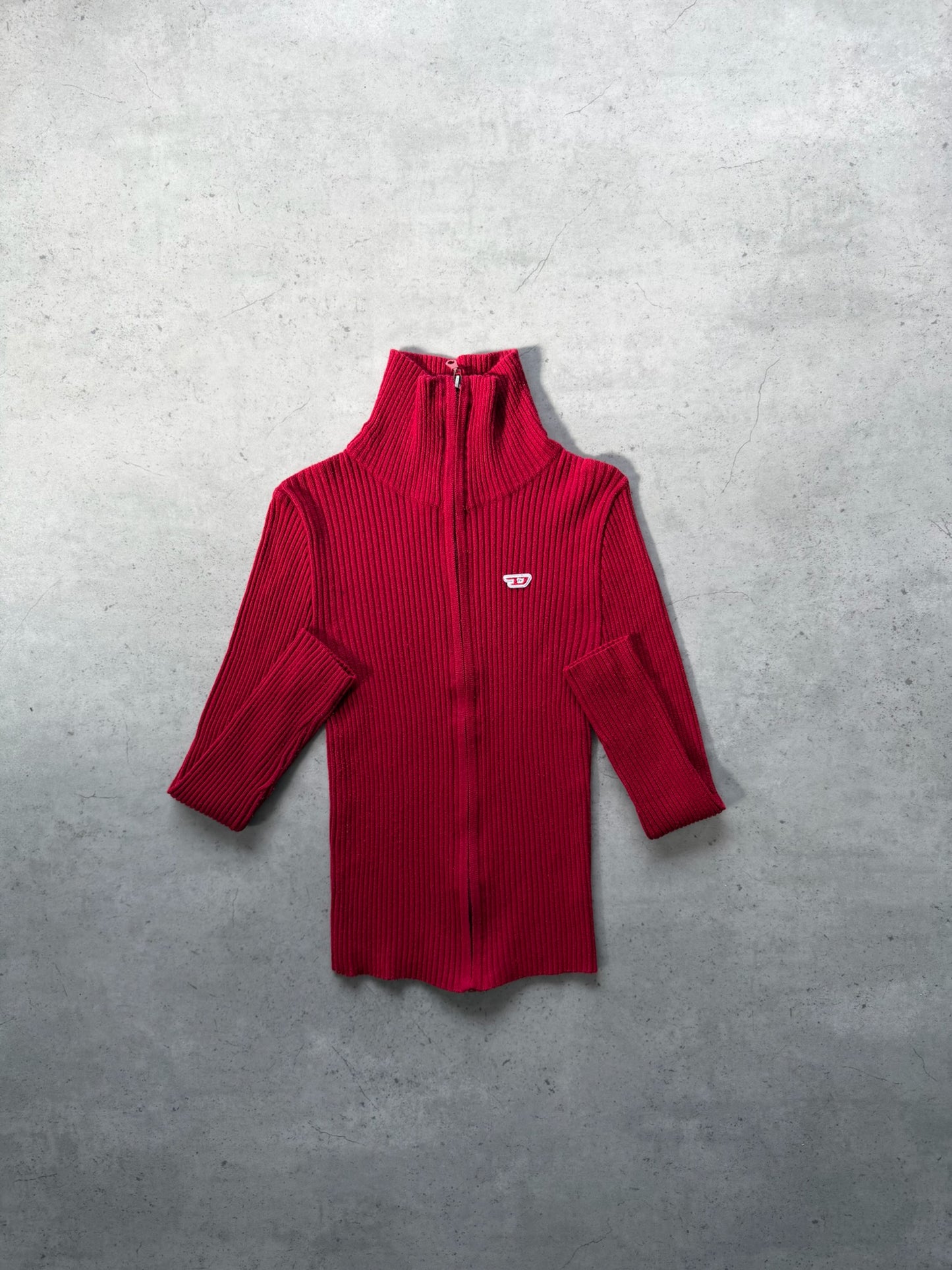 DIESEL red turtle neck knit ★ Size est xs/small