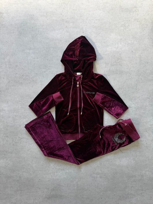 BEBE purple track jacket set ★ Size Est small/medium