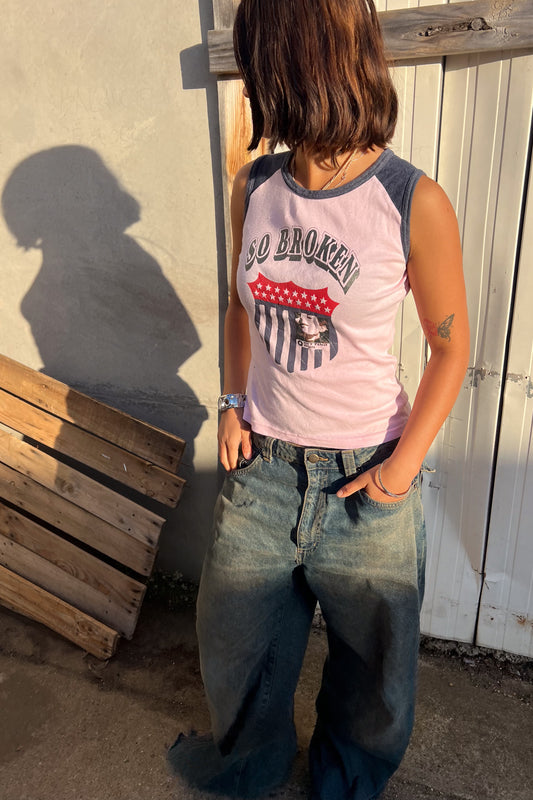 CSL pink vintage graphic tank