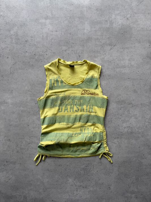 DANSKIN green graphic tank ★ Size est small/medium